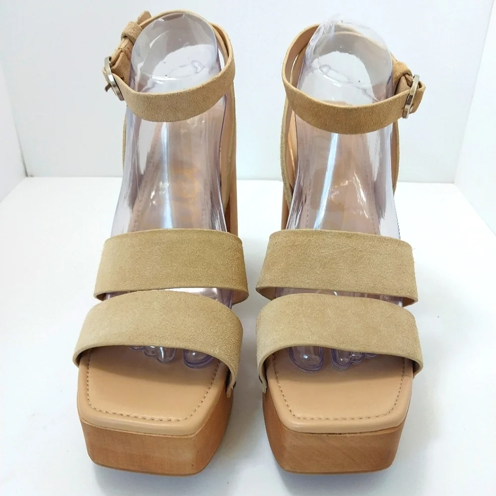 Sam Edelman Rosalind Suede Leather‎ Platform Sandals, Size 10| EUR 40